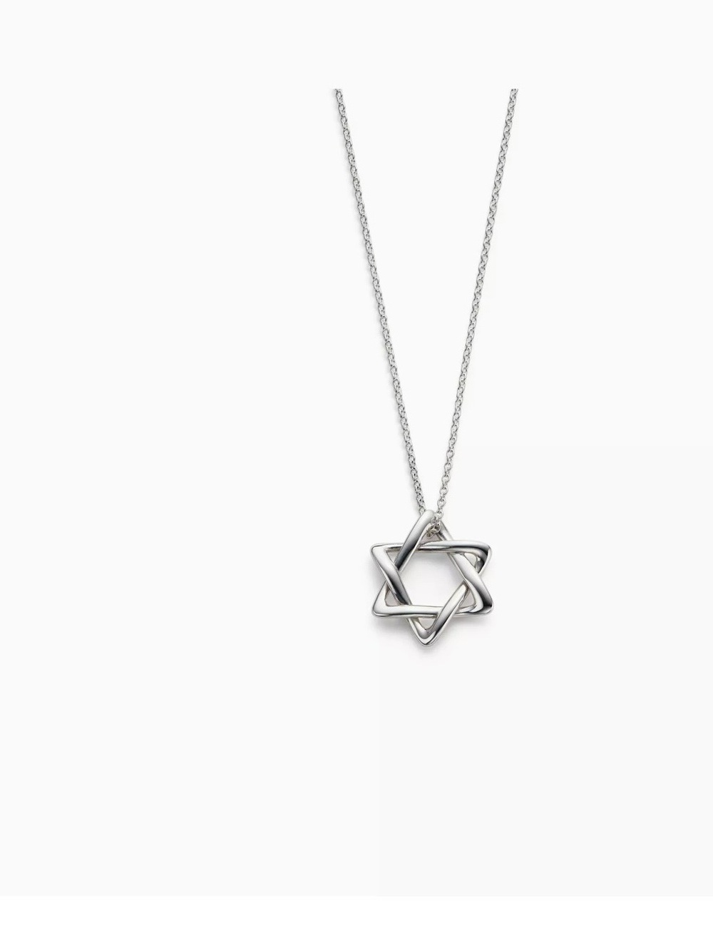 Tiffany & Co. Sterling Silver Star of David with Certificate of Authenticity. - Picture 3 of 4